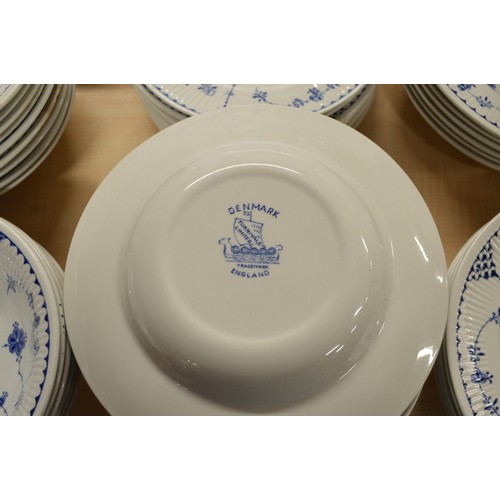 2196 - Denmark Blue and White Dinner Set