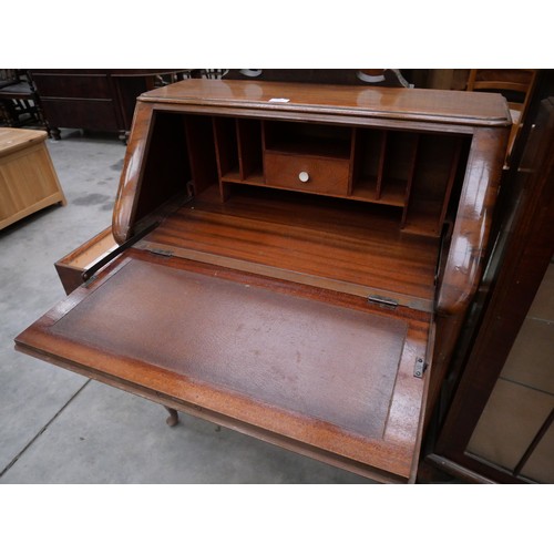 3187 - Art Deco Mahogany Writing Bureau