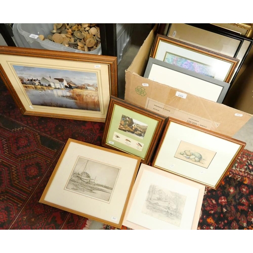 1325 - Box - Assorted Framed Prints.