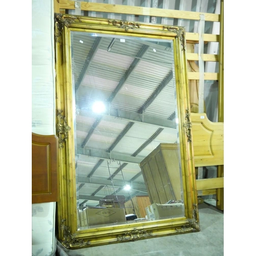 3647 - Large Gilt Framed Wall Mirror - 116cm x 108cm approx