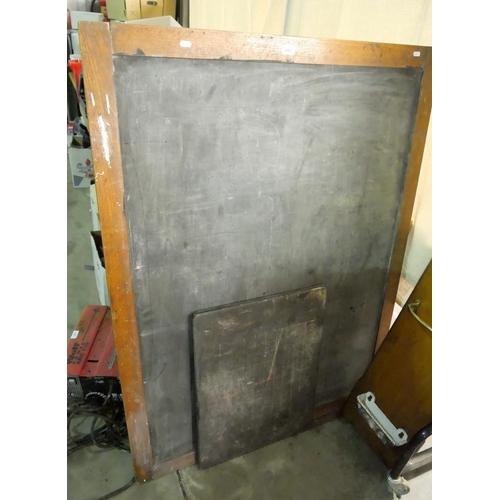 3664 - Three Vintage Chalk Boards, Largest Size is 130cm x 102cm approx