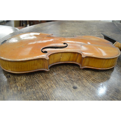 692 - Violin, Case and Bows