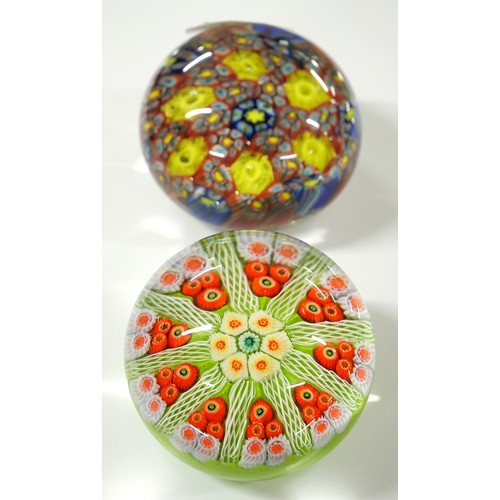 1211 - Four Vintage Strathearn Glass Paperweights.