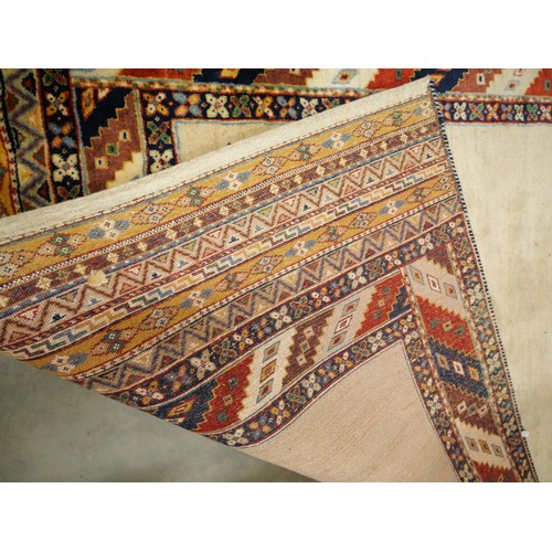 2530 - Modern Wool Rug, Mustard Ground, approx 207 X 144cm.