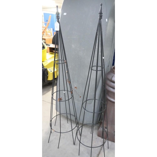 141 - Pair Of Pyramid Plant Stands