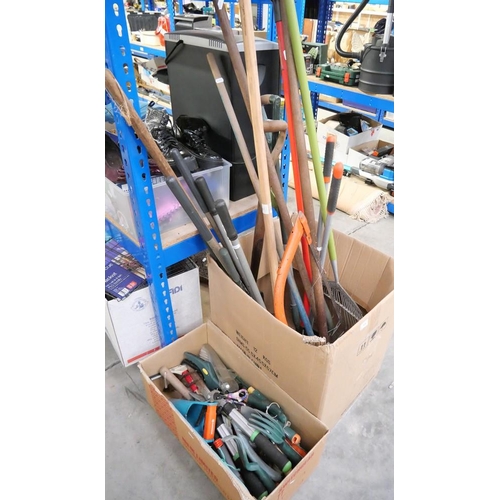 215 - 2 Boxes - Assorted Garden Tools