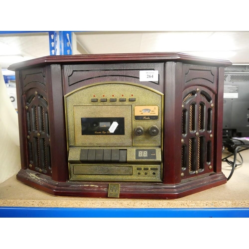 264 - Reproduction Record Player with CD & Tape Decks