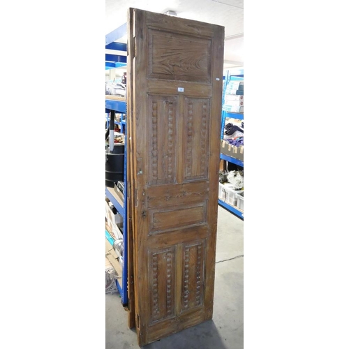 289 - Teak 4 Part Folding Screen (a/f), each part measuring approx 60cm wide 202cm tall.