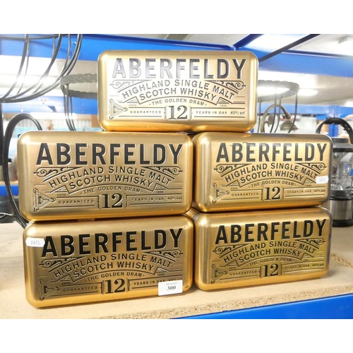 300 - 5 Aberfeldy Scotch Whisky Boxes