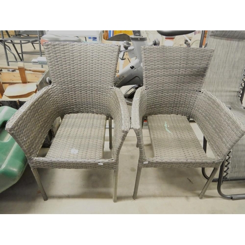 44 - Pair of Rattan Garden Chairs