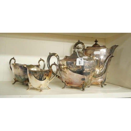 1068 - Four Piece Silverplated Tea Service.