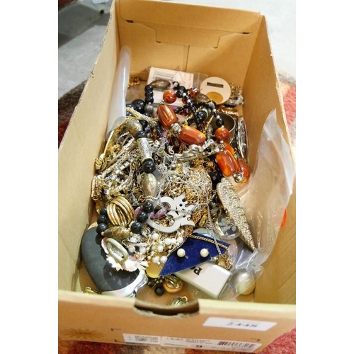 2448 - Box of Assorted Costume Jewellery