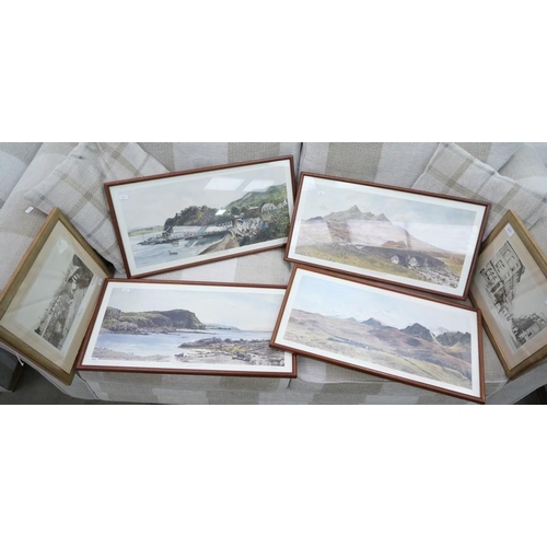 3177 - Four Signed Prints Of Isle Of Skye By Marion Roberts & 2 Vintage Prints Of Perth