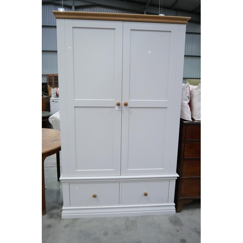 3197 - Modern Wardrobe With 2 Doors. Approx. 125cm X 57cm X 204cm.