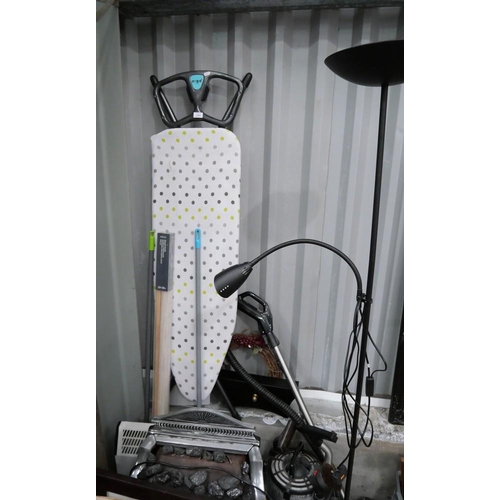 3269 - Electric Heaters, Uplighter, Vacuum Cleaner, Iron Board Etc.