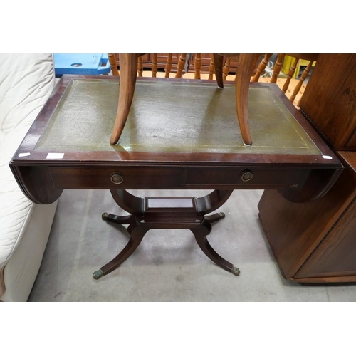 3327 - Leather Writing Sofa Table