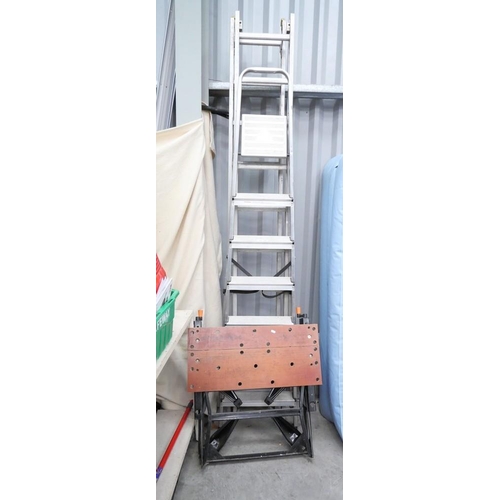 3458 - Black & Decker Workmate, Aluminium Steps & Extending Ladder.