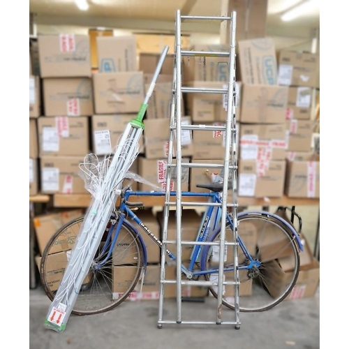 3495 - Puch Pacemaker Racing Cycle, Rotary Clothes Drier & Set of Metal Step Ladders.