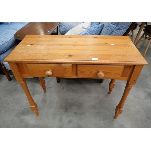 3505 - Pine 2 Drawer Side Table