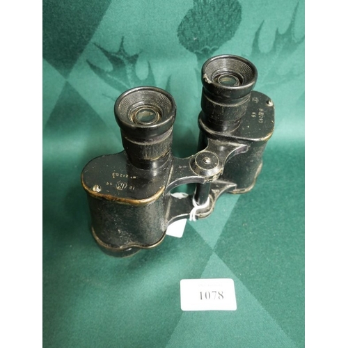 1078 - Pair of Vintage 6x Air Ministry Binoculars.