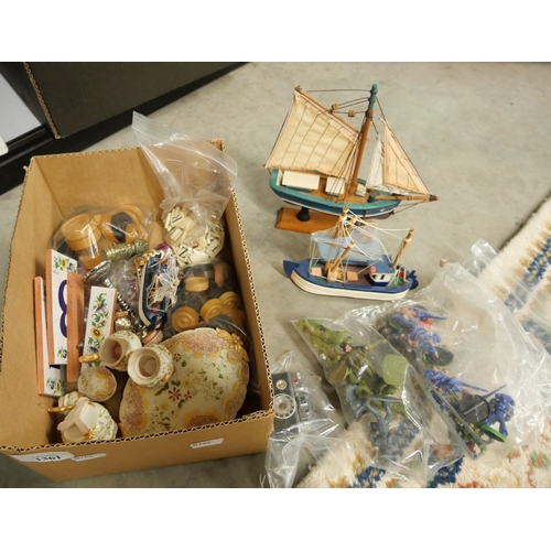 Box - Model Boats, Toys, Figures etc.