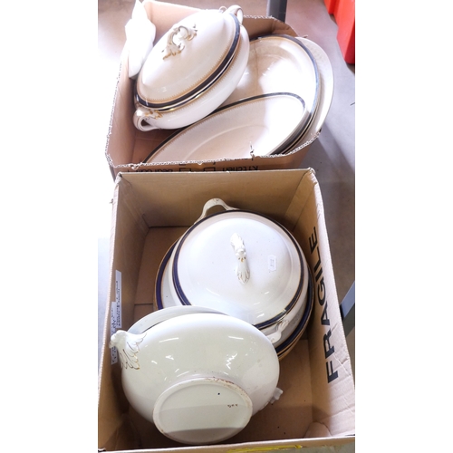 2071 - Two Boxes of Early 20th Century Dinnerware.