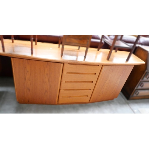 3038 - Skovby Teak Five Drawer Sideboard 200cm x 50cm x 82cm approx