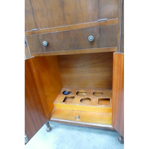 3014 - Mahogany Cocktail Cabinet. Approx. L 120cm D 35cm H 115cm