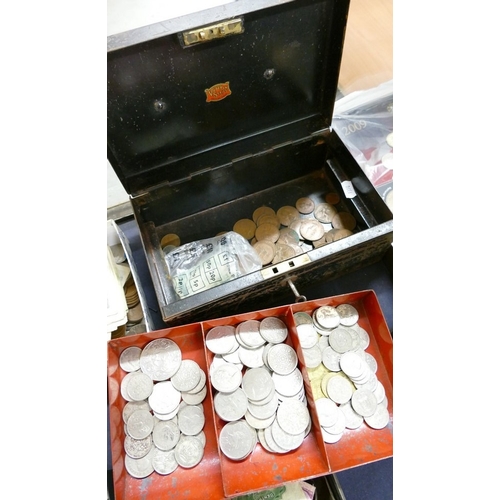 Box - Assorted British Coins and Notes
