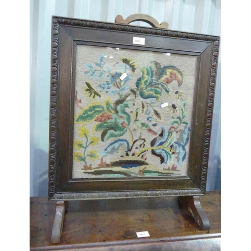 3011 - Vintage Needlepoint Fire Screen