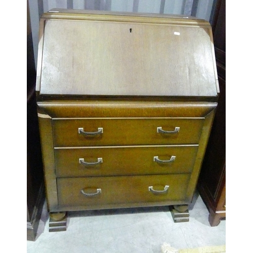 3017 - Vintage Mahogany Writing Bureau