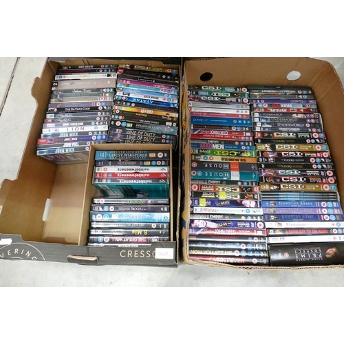 2 Boxes Assorted DVD's