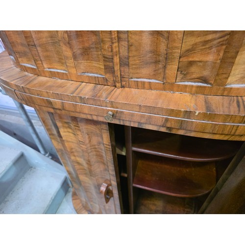 3001 - Art Deco Walnut Cocktail Cabinet