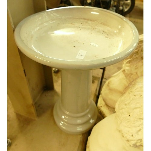 1 - Ceramic Bird Bath
