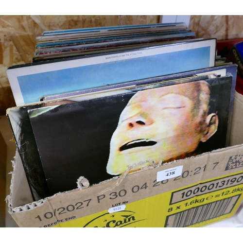 438 - Box - Assorted Vinyl Records including Radiohead, The Animals, Frank Zappa, Ramones etc.
