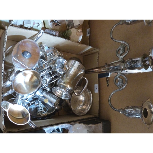 183 - A quantity of silver platedware