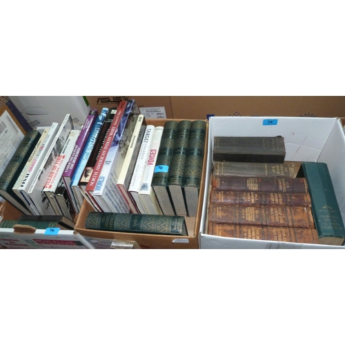 74 - Five boxes of books