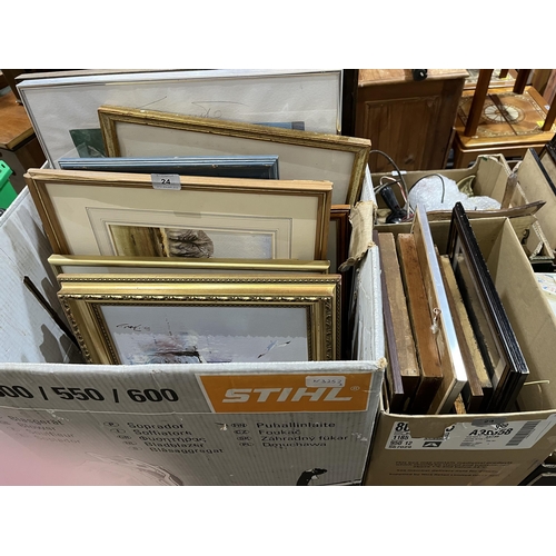 24 - Two boxes of pictures