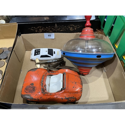40 - A Tonka Toy car; James Bond Lotus Esprit etc.