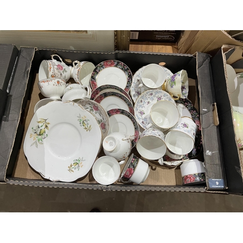 9 - Three boxes of teaware