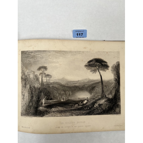 117 - A 19th century book of engravings after J.M.W. Turner. 44 plates, many foxed