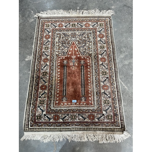 275 - An eastern pink ground rug. 50' x 35'