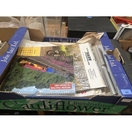 53 - A box of calendars