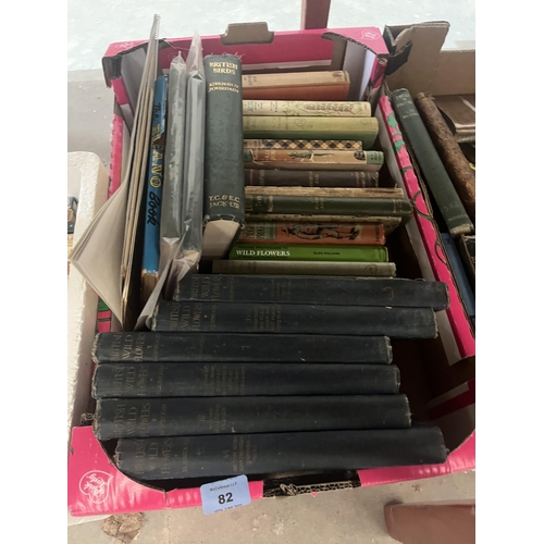 82 - Three boxes of books