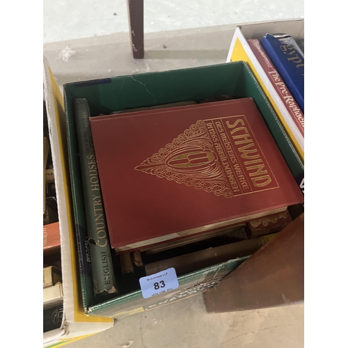 83 - Three boxes of art books