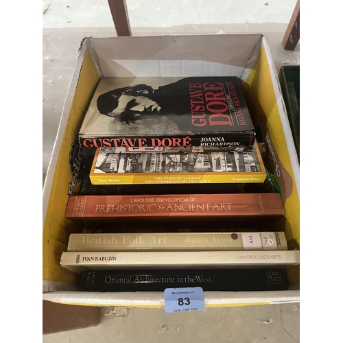 83 - Three boxes of art books