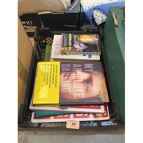 29 - Five boxes of books