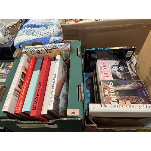 29 - Five boxes of books