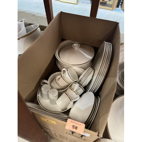 58 - Three boxes of German dinner and teaware