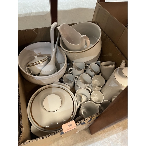 58 - Three boxes of German dinner and teaware